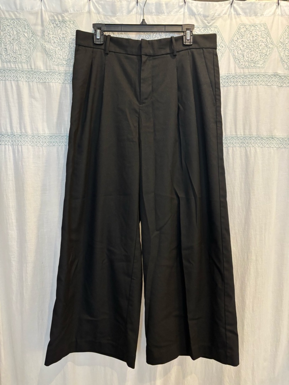 Madewell Petite Harlow Superwide Leg Trouser in Brushed Twill